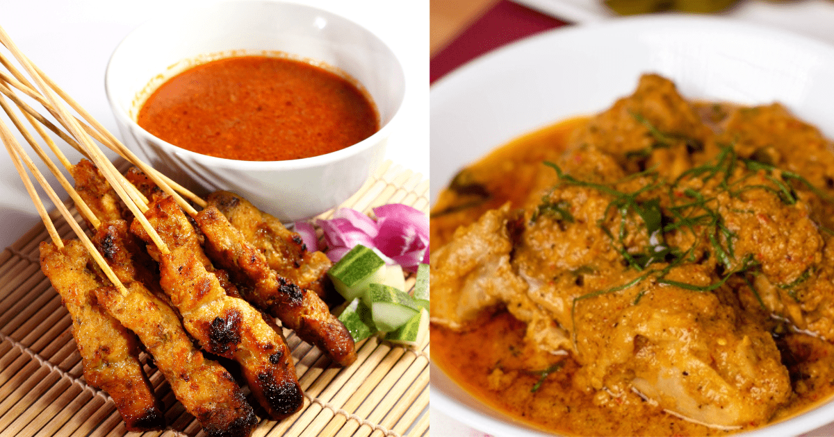 satay and rendang
