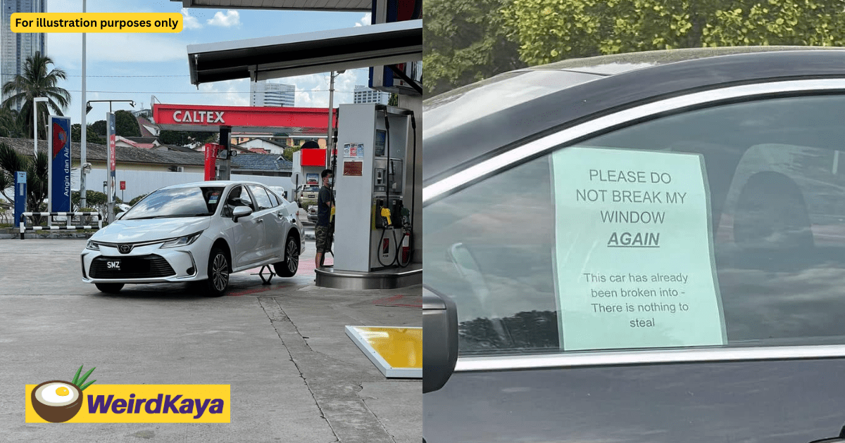'How About Our RON95?' — M'sians Irked By SG Drivers Being Told To Put 'Nothing To Steal' Sign When Visiting