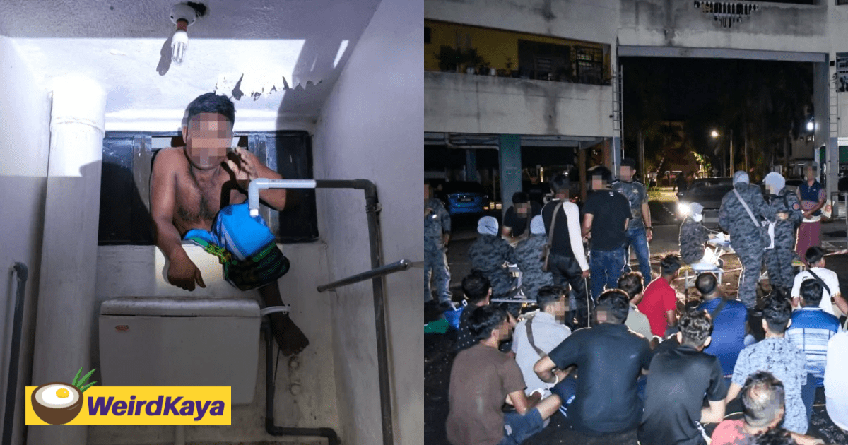 Foreigner Gets Stuck At Toilet Window While Trying To Escape M'sian Immigration Officers