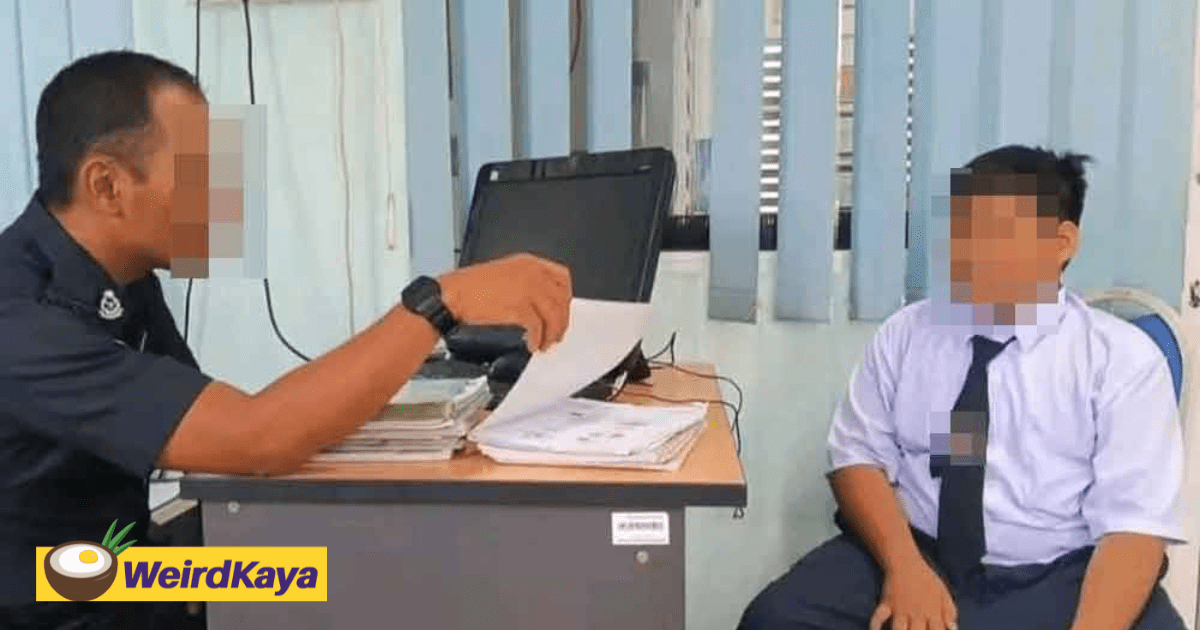 M'sian Woman Takes Son To Police Station To Teach Him A Lesson For Not Doing His Schoolwork