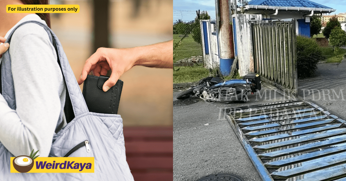 32yo M'sian Man Snatches Bag From Woman, Dies After Crashing Into Metal Gate