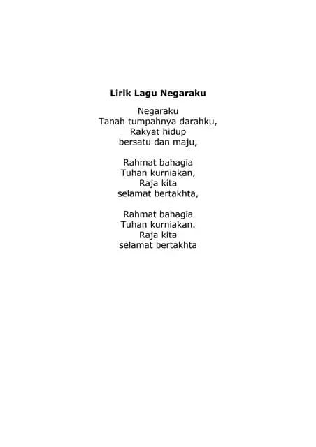 Negaraku's lyrics