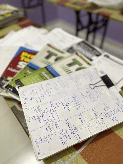 Liu Xiulian learning Add Maths