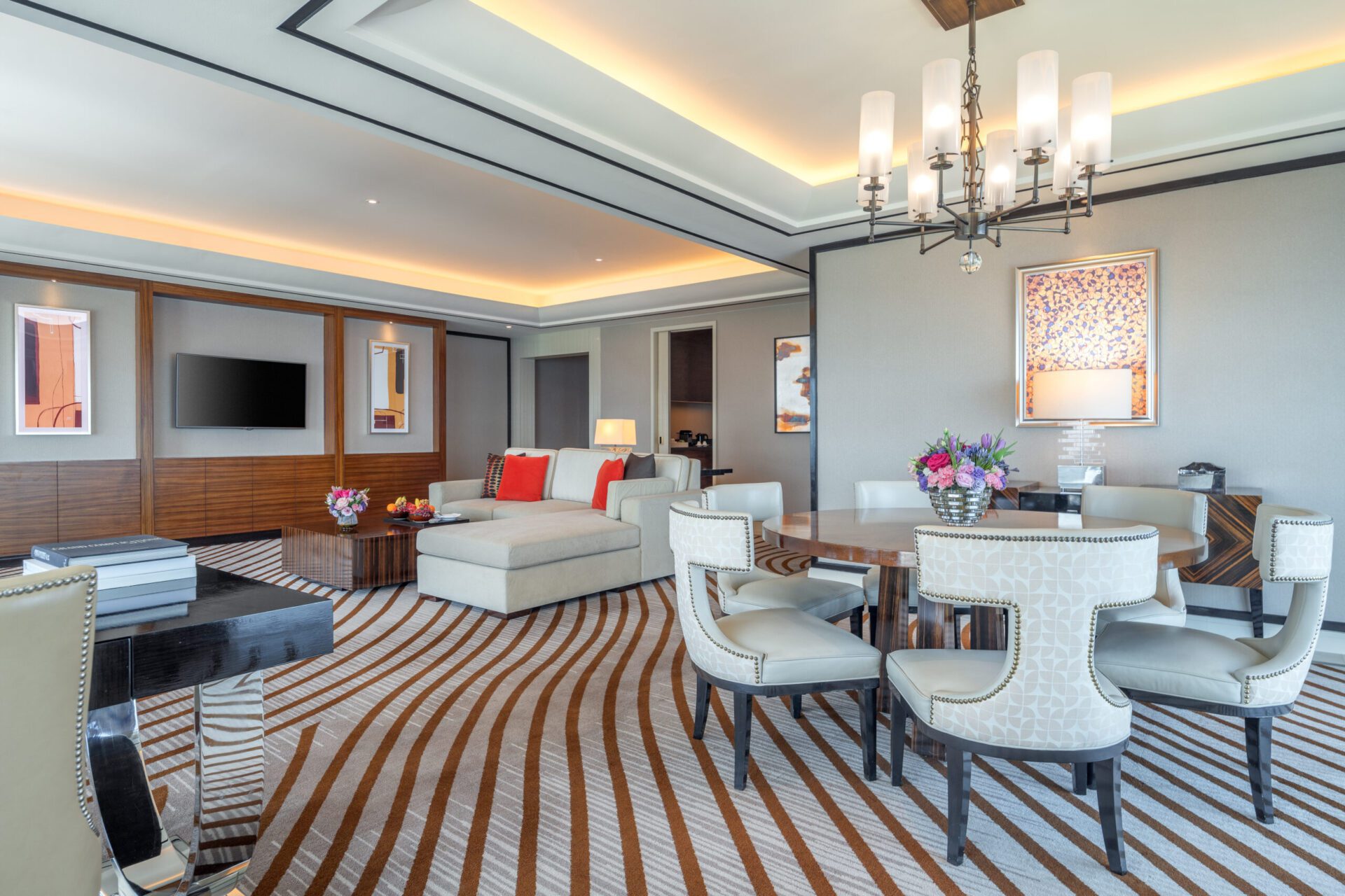 Living Room of the Signature Suite at Solaire Resort in Manila