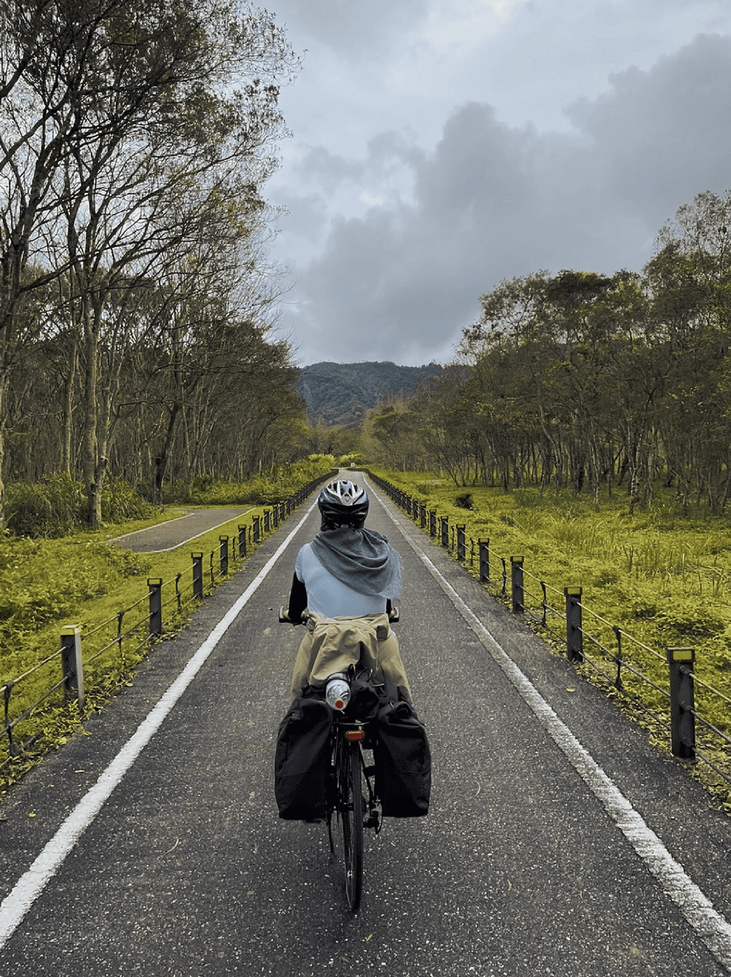 Liyana Yamin cycling in Taiwan