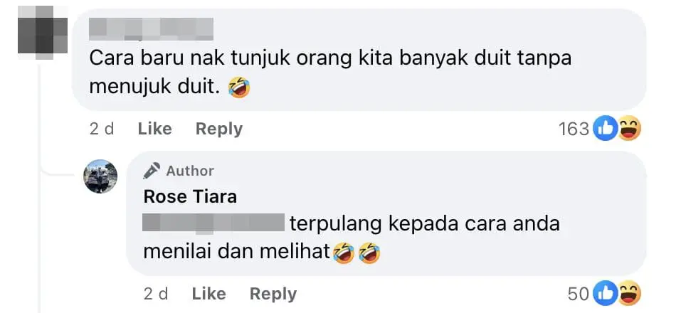 Looks like showing off wealth