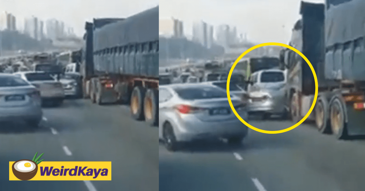 [VIDEO] Lorry loses control and barrels into multiple cars at Johor Causeway