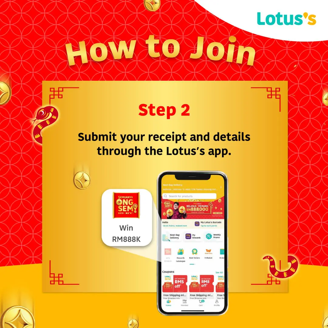lotus's cny 2025 steps belanja menang