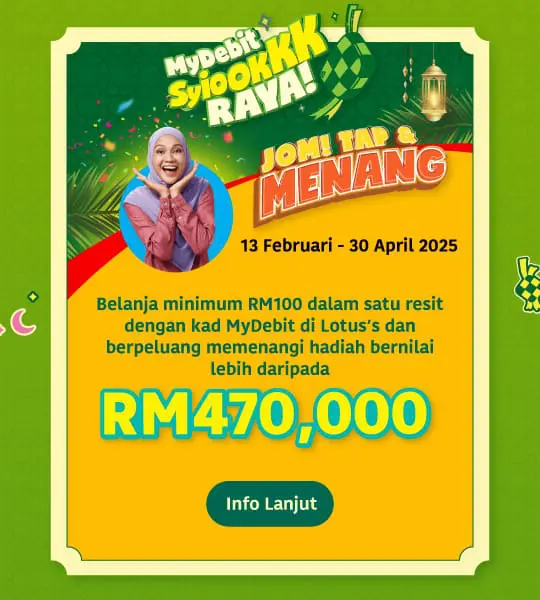 Lotus’s Wants You To Shop Tap And Win RM500K This Raya Season With Tap Tap Ketupat Contest