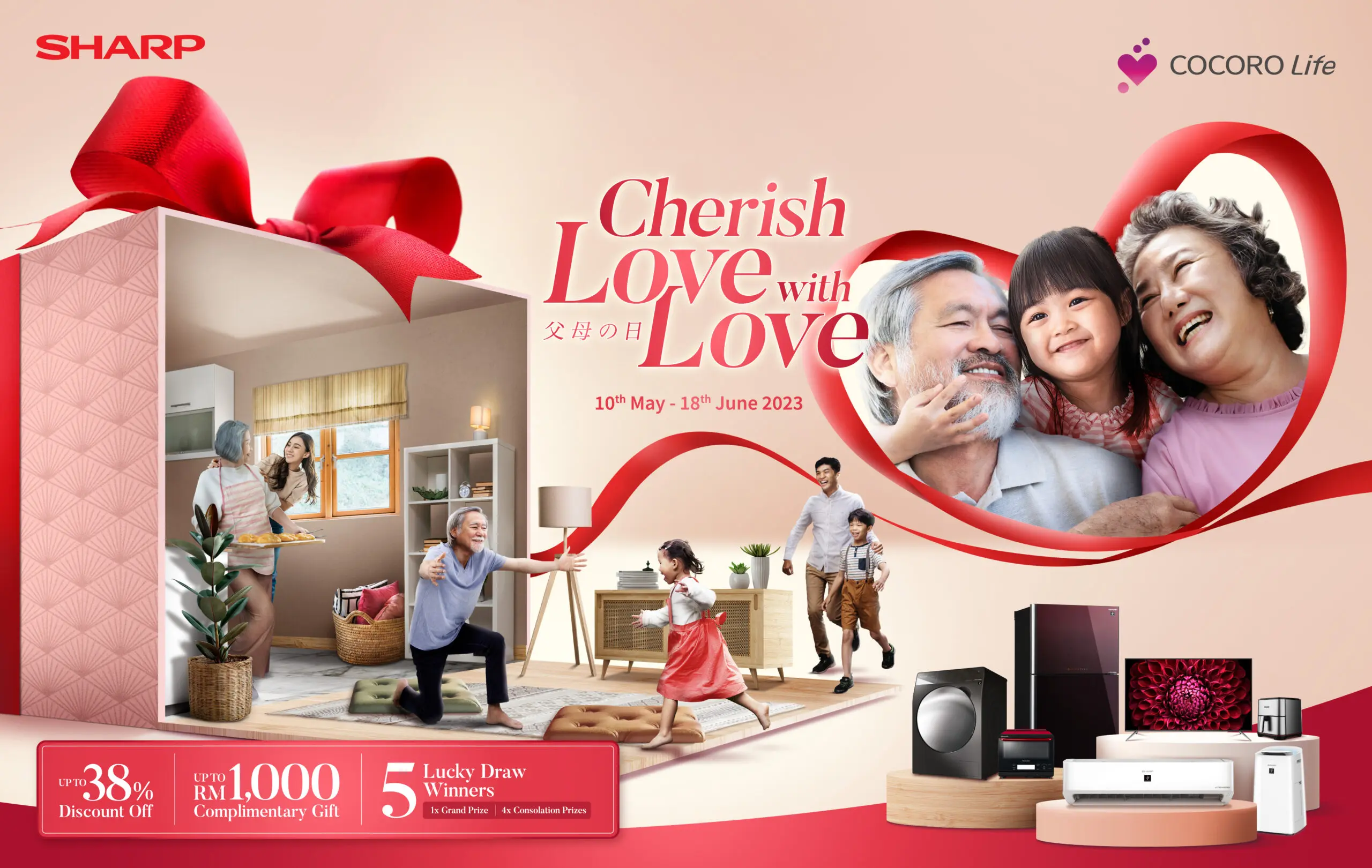 SHARP cherish love with love