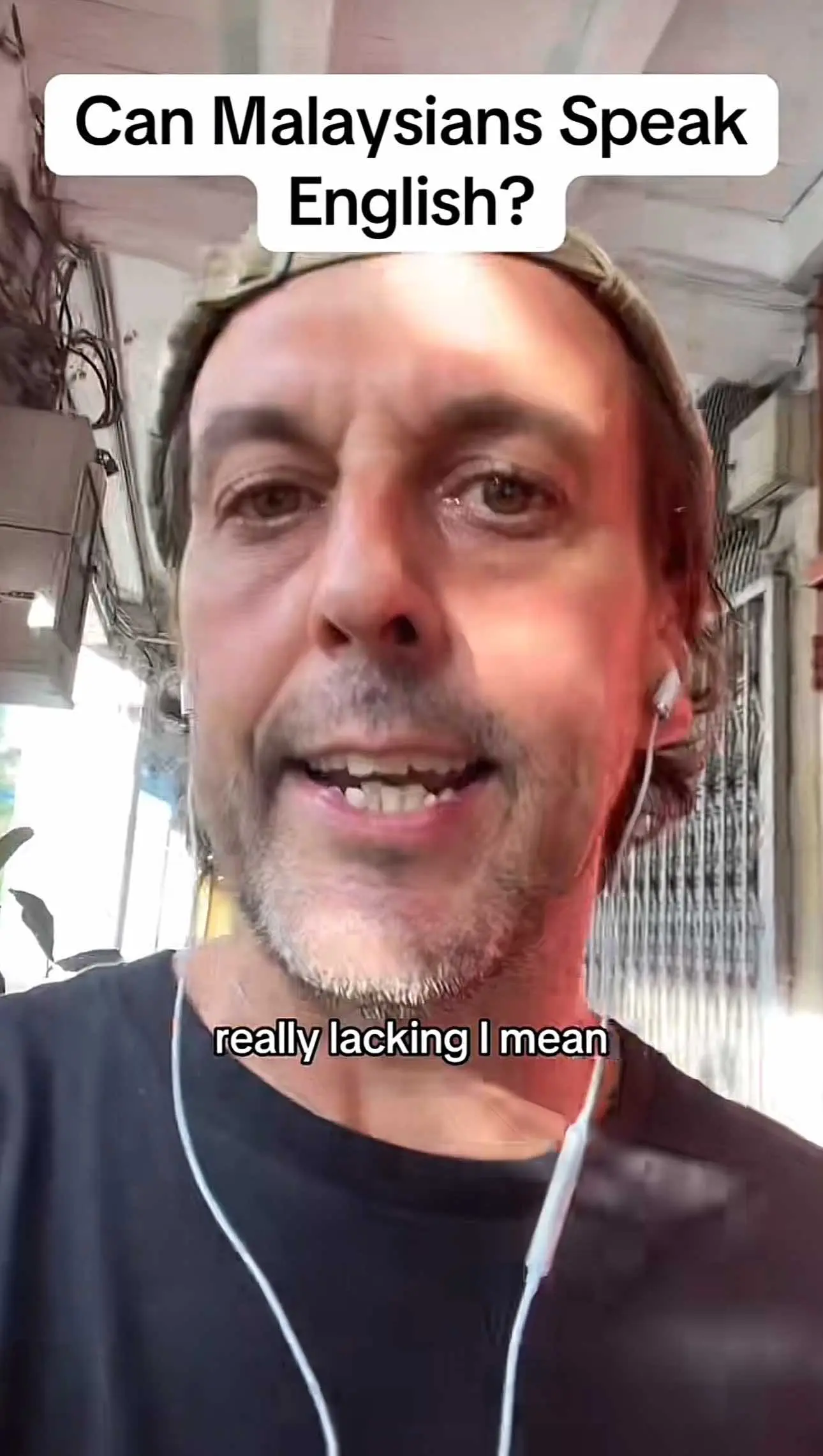 Him explaining that languages is limited in the UK