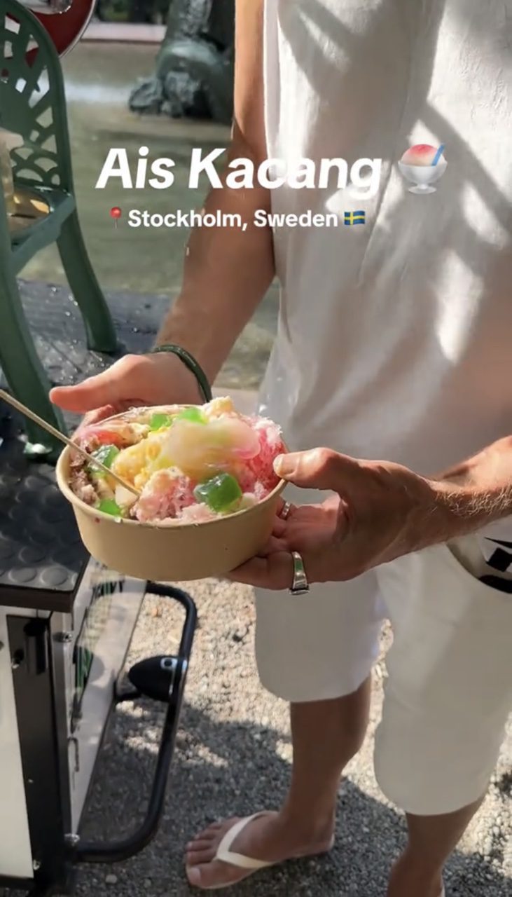 Swedish man sells rm27 ABC from tricycle dessert