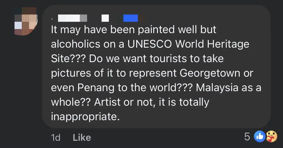 Penang Graffiti Art Slammed As 'Rubbish', Sparks Debate Among Netizens comment 2