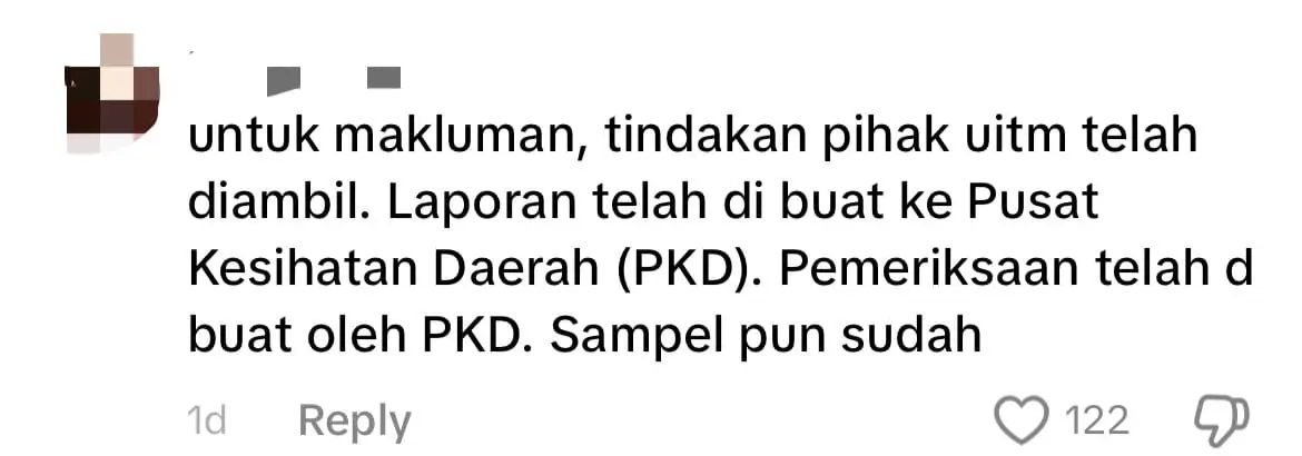 M'sian Student Disgusted By Maggots Swimming Inside Dish She Bought From Uni Stall comment 4