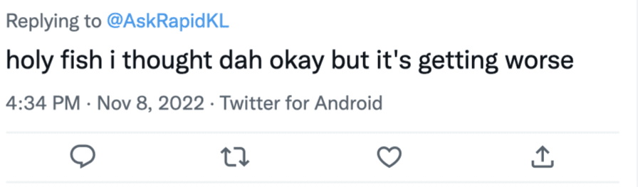 LRT kelana jaya down again comment 02