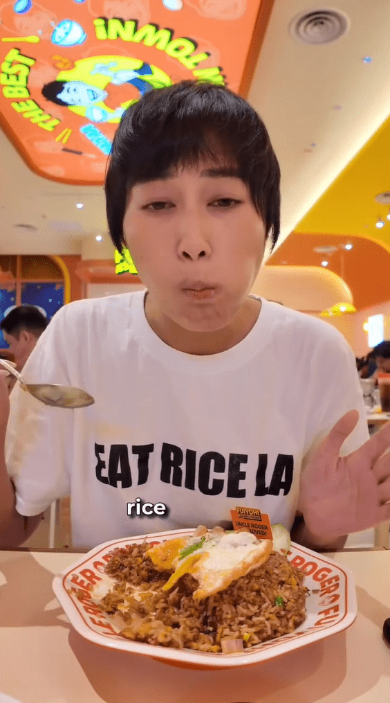 Lukian Wang eats at Uncle Roger's Restaurant