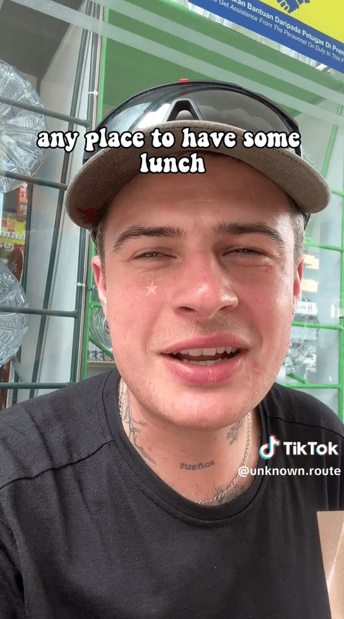 German Cyclist Touched By M'sian Woman's Kindness Who Bought Him Lunch At A Petrol Station In Muar