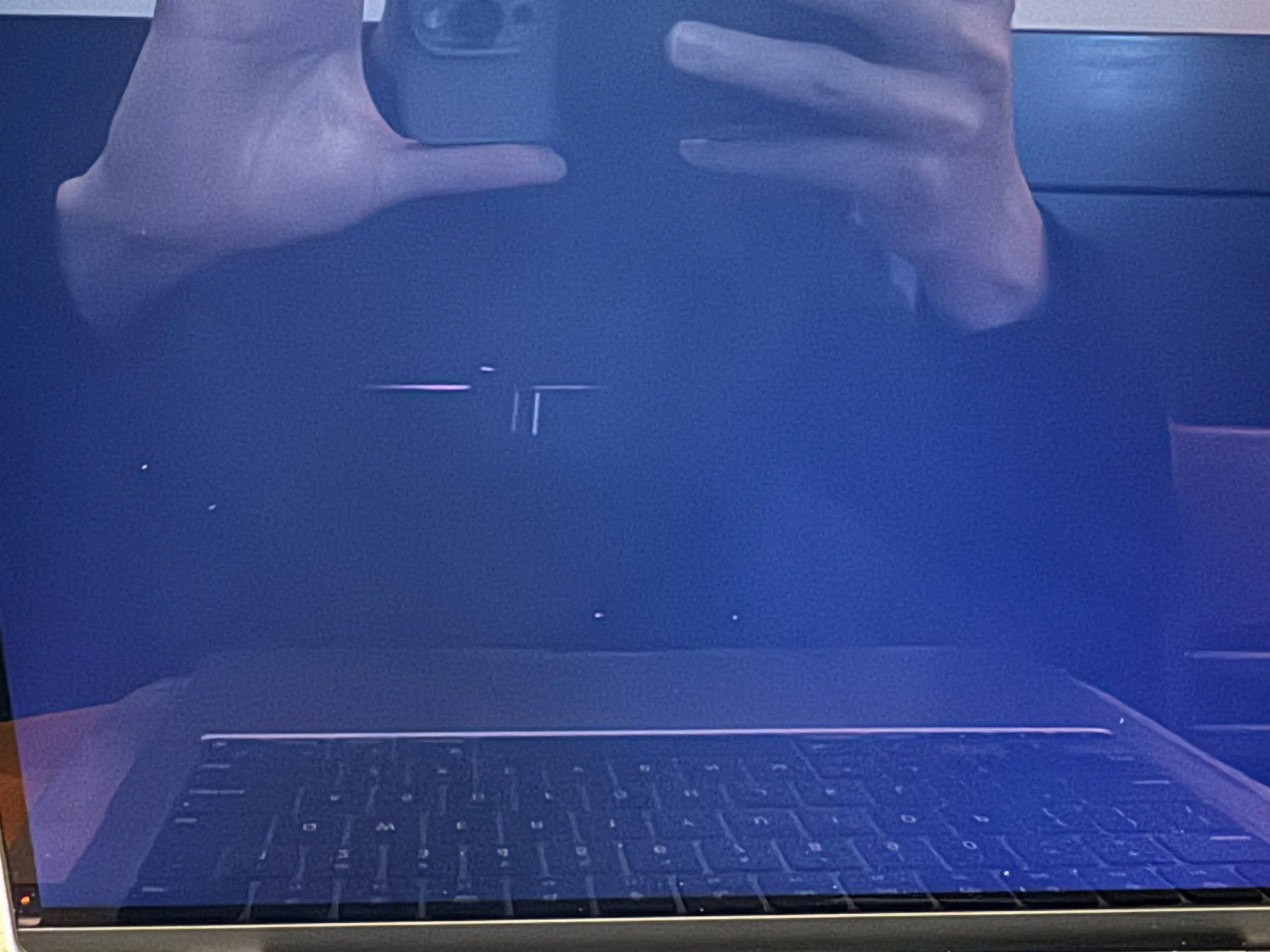 MacBook screen spoiled