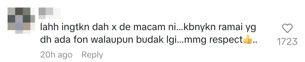 Mad respect - comment 18yo get phone