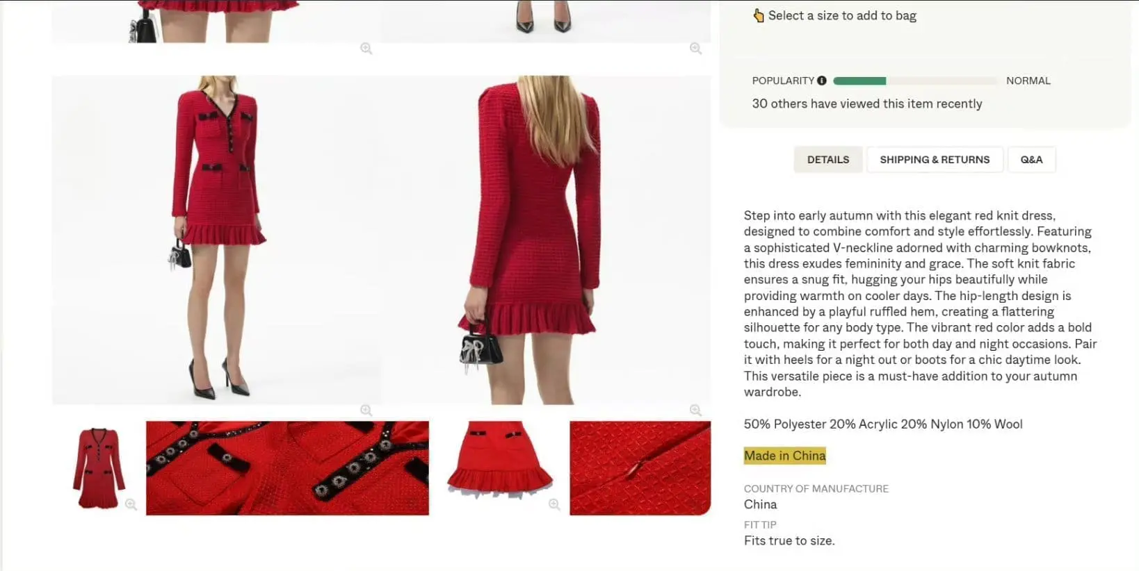 Made in China costume