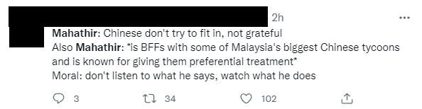 Netizen outrage over Mahathir's chopsticks statement
