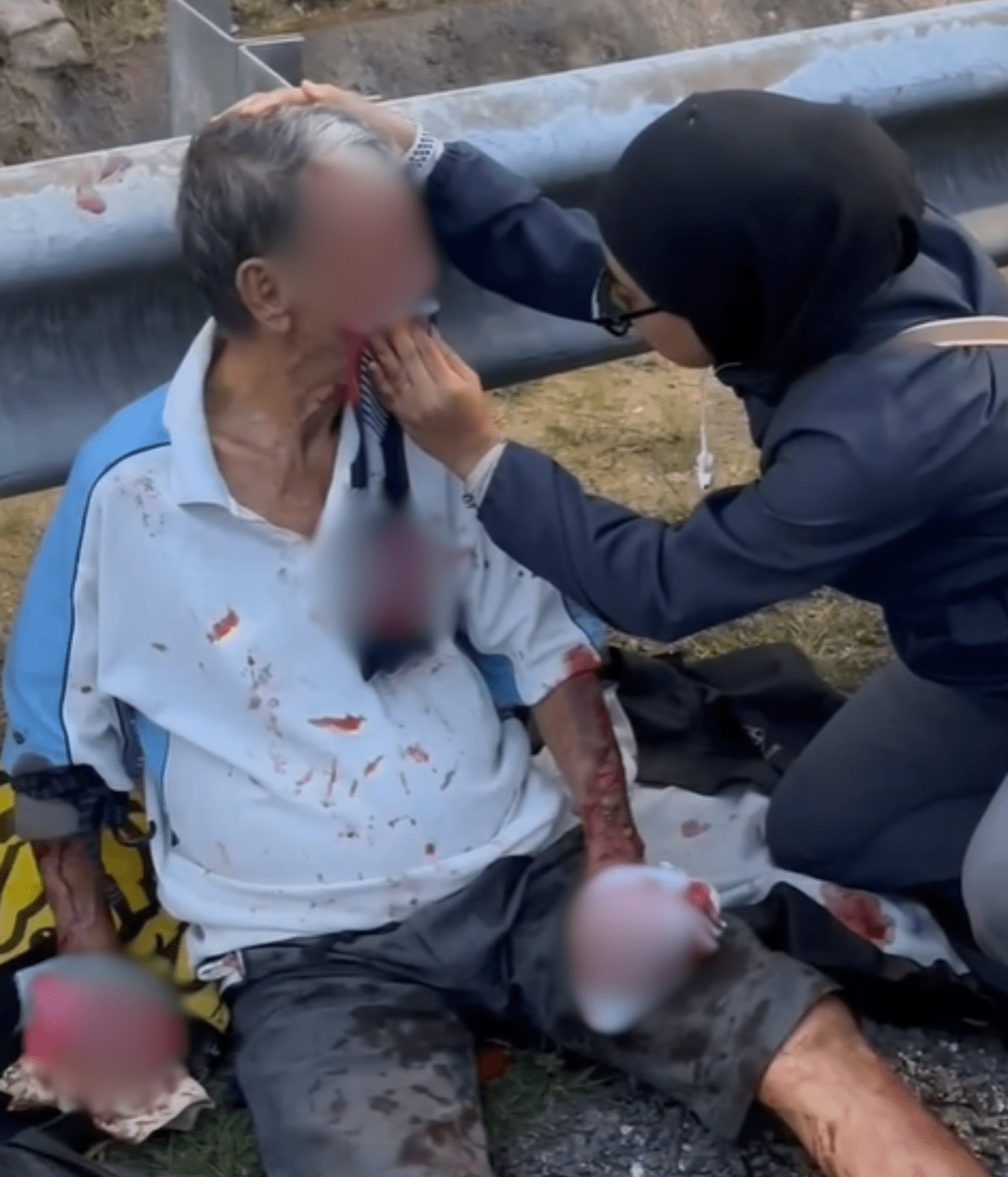 Malay helping injured uncle after accidentScreenshot 2025-01-09 160704 (2)