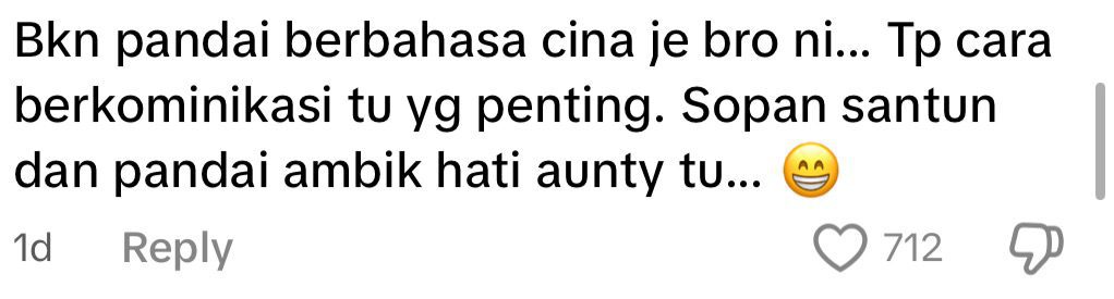 malay speaks fluent mandarin praise comment1