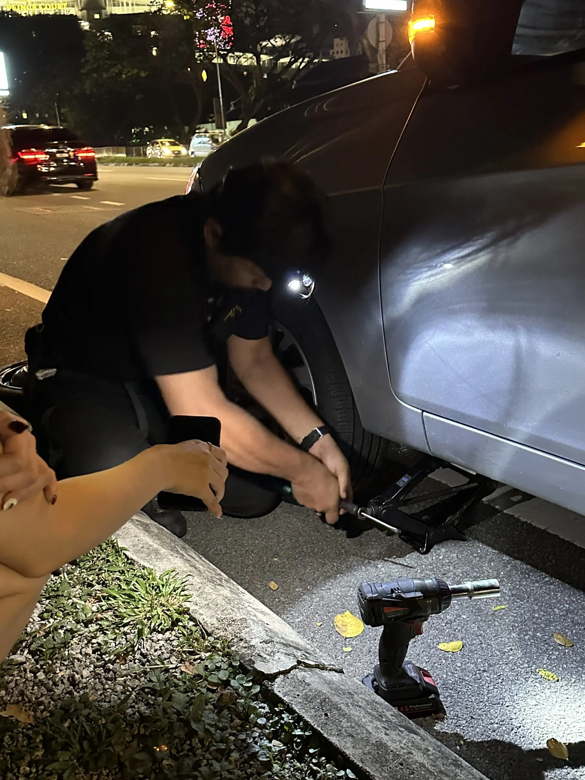 Malay uncle and his equipment