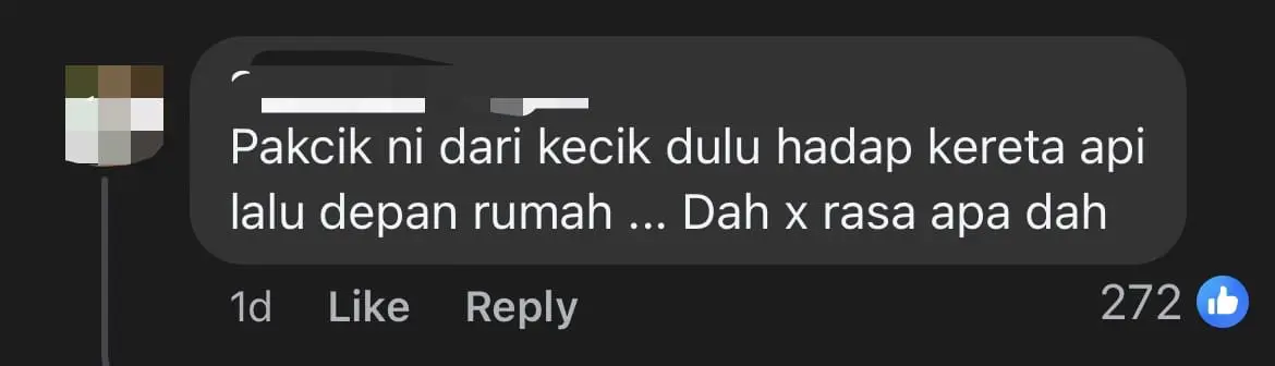 M'sian Man Risks Life By Standing On Train Track & Waiting For Train To Pass Before Crossing comment 3