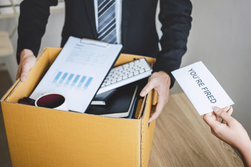 Man fired from his job