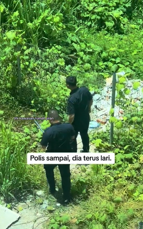 Man flees after M'sian police arrive at the scene