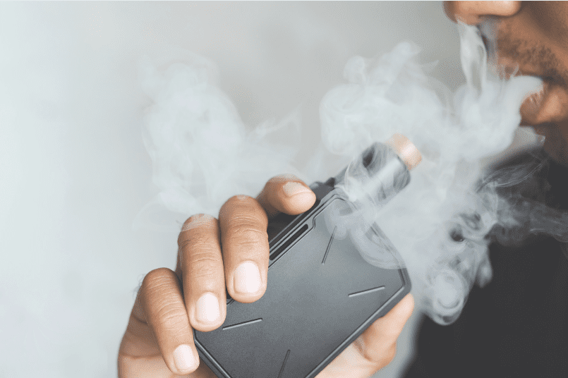 Man vaping