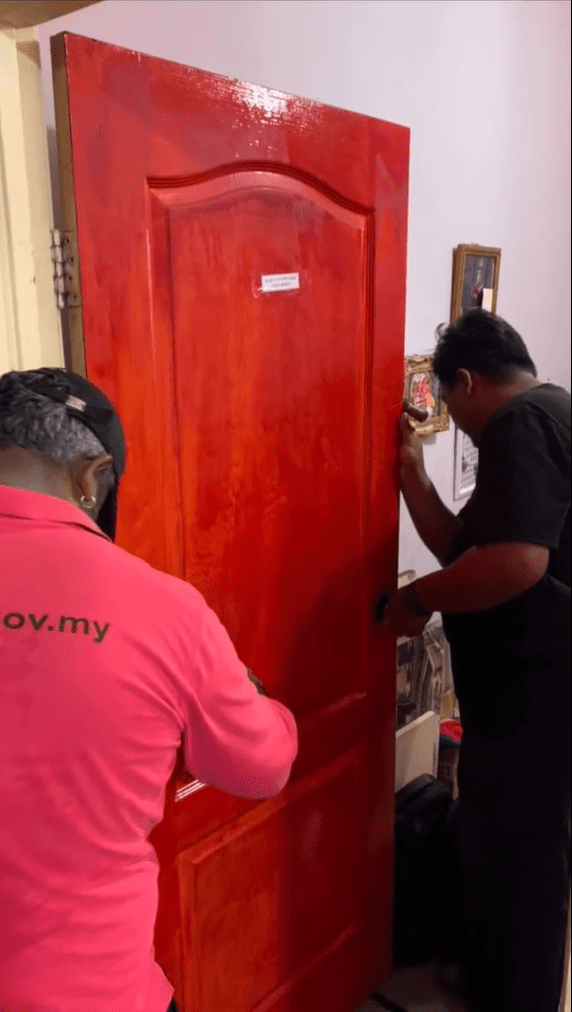 Man's door gets removed due to unpaid rent
