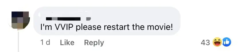 many poke fun at TGV movie restart at GSC facebook page comment 06