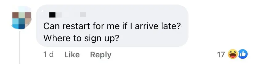 many poke fun at TGV movie restart at GSC facebook page comment 07