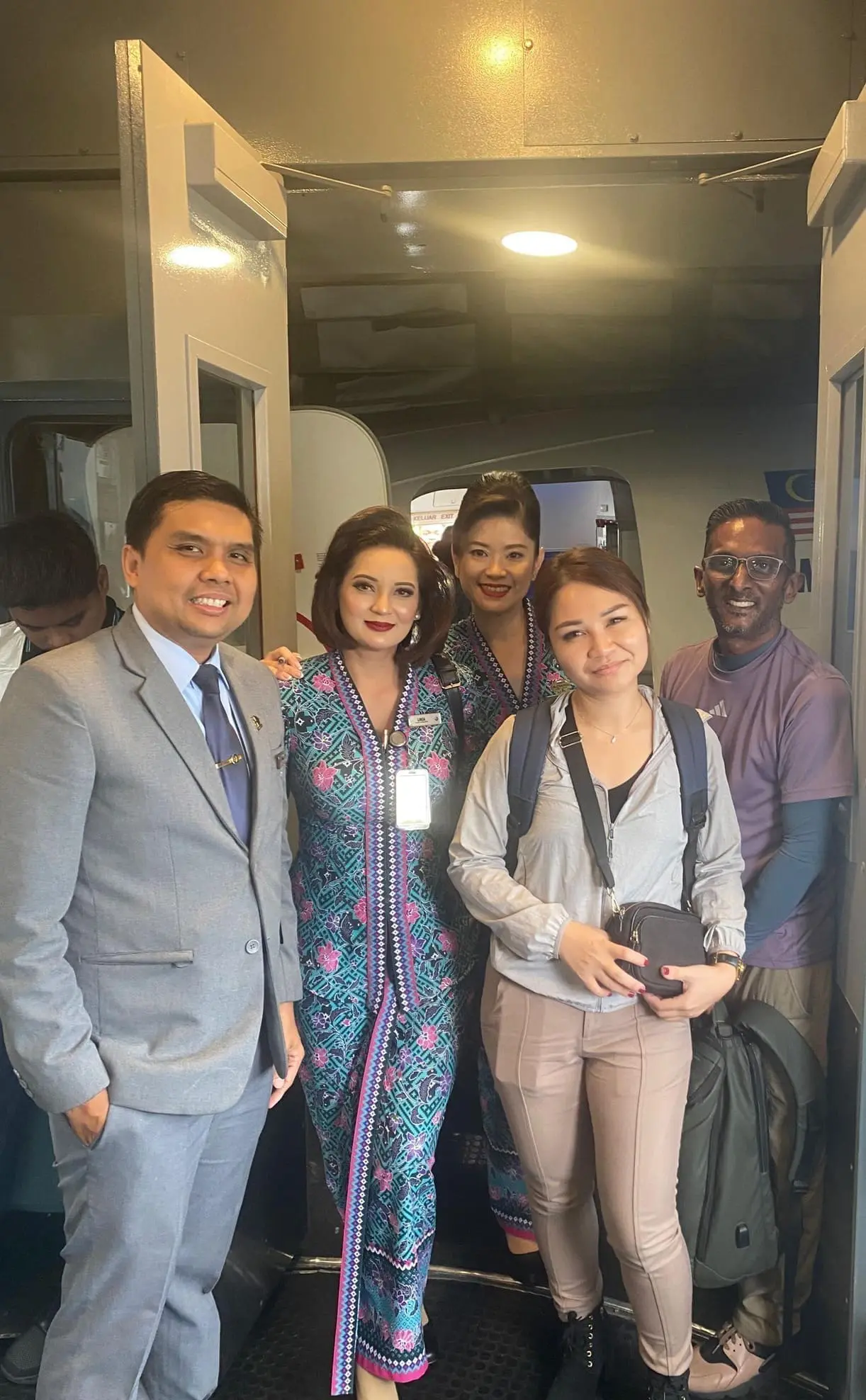 MAS cabin crew on board