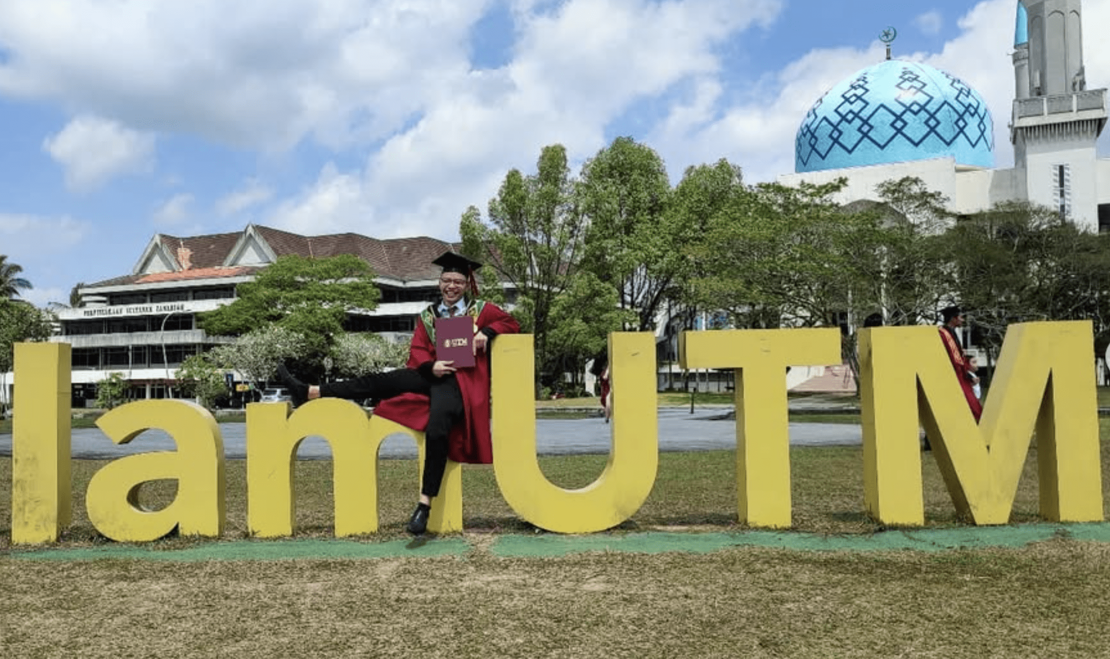 Matthew graduating from UTM