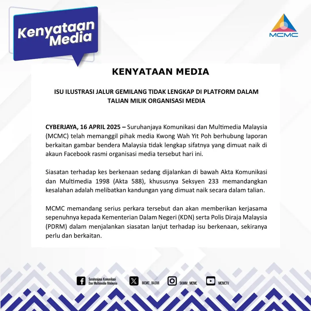 MCMC Probe Kwong Wah Yit Poh