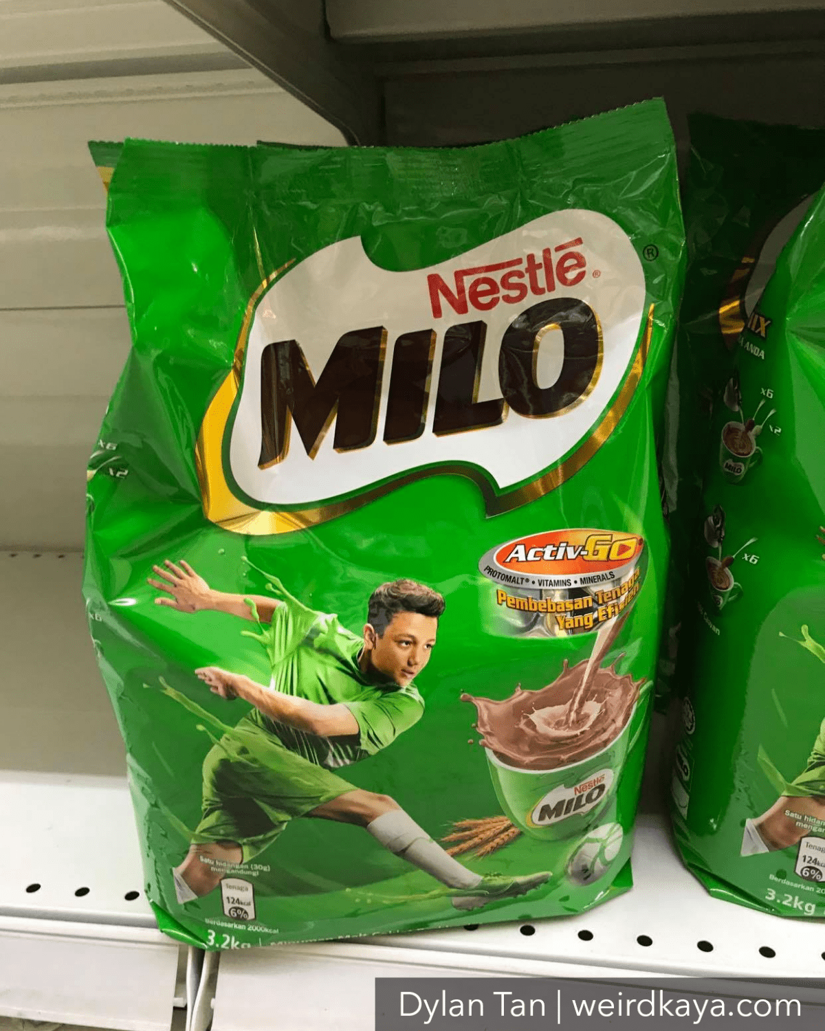 Packet of Milo powder