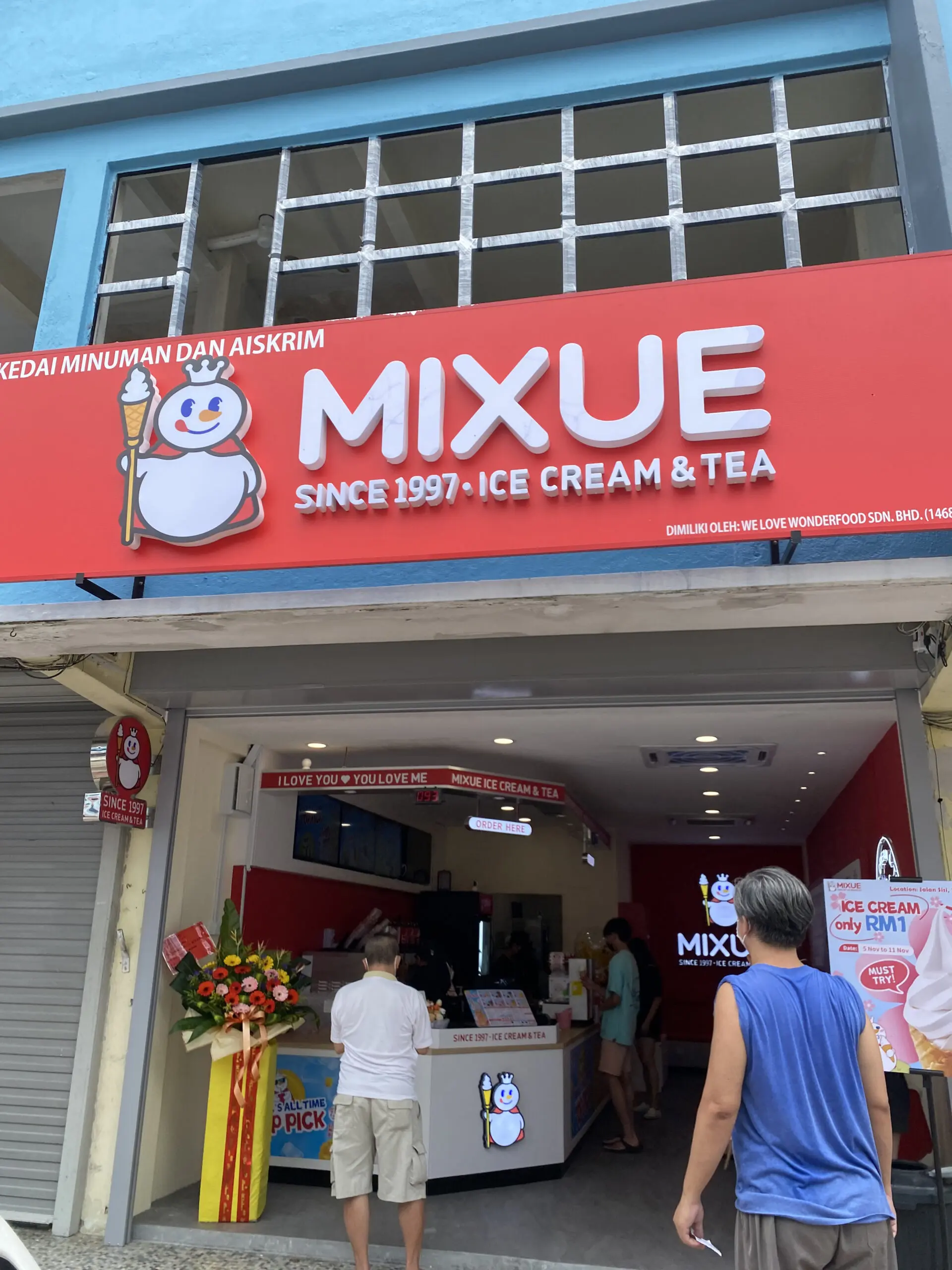 Mixue store in Malaysia