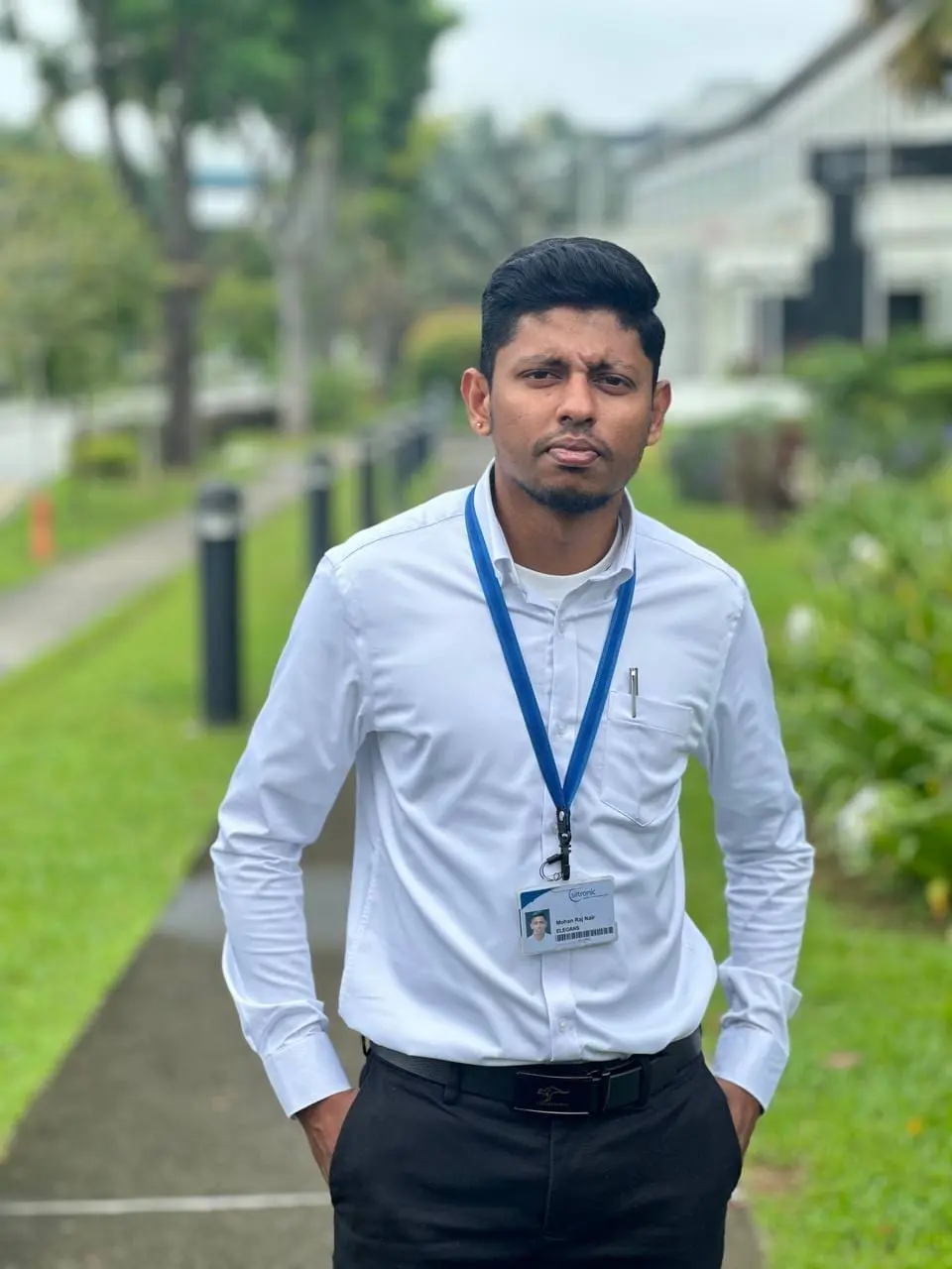 mohan at singapore working as a security trainer