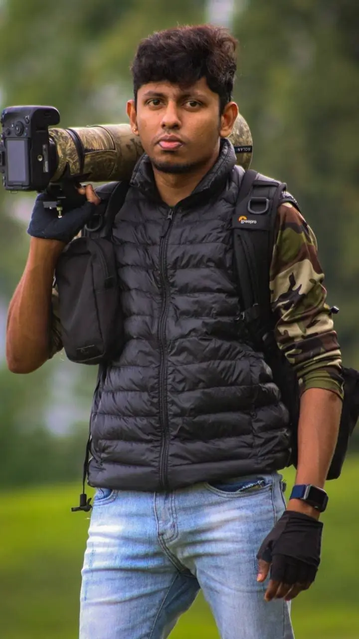 Mohan Raj Nair with his treasured camera