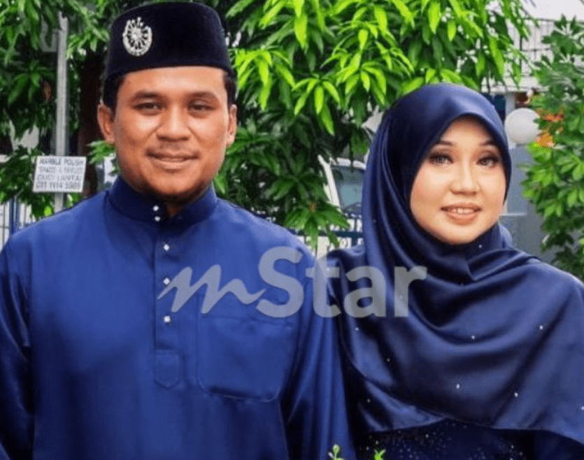 Restaurant owner Mohd Shafie and his wife