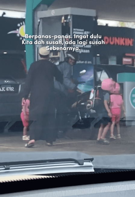 Mother need to fetch 3 kids on her motorcycle