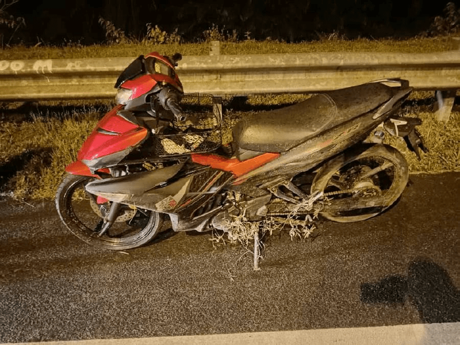 Motorbike ridden by Aiman