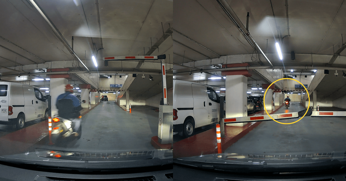 Motorcyclist skips out on parking fee