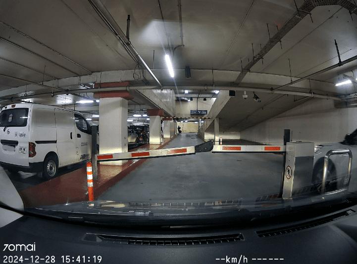 Mr Ong trapped inside parking lot