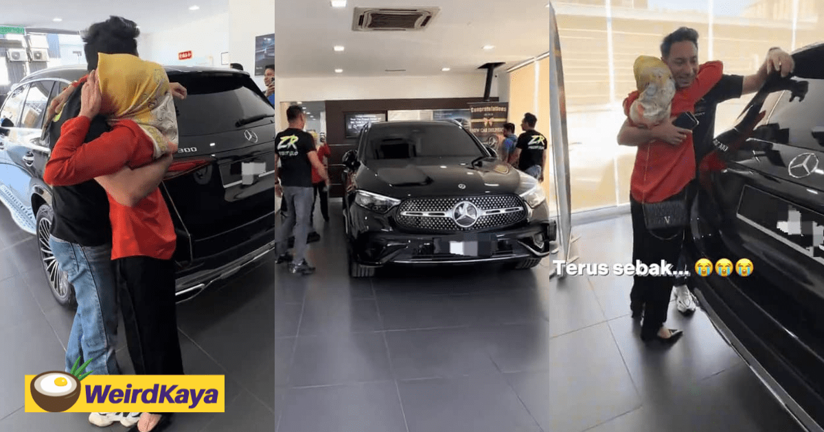 M'sian Actor Surprises Mother With Brand New Mercedes-Benz To Thank Her For Raising Him Up