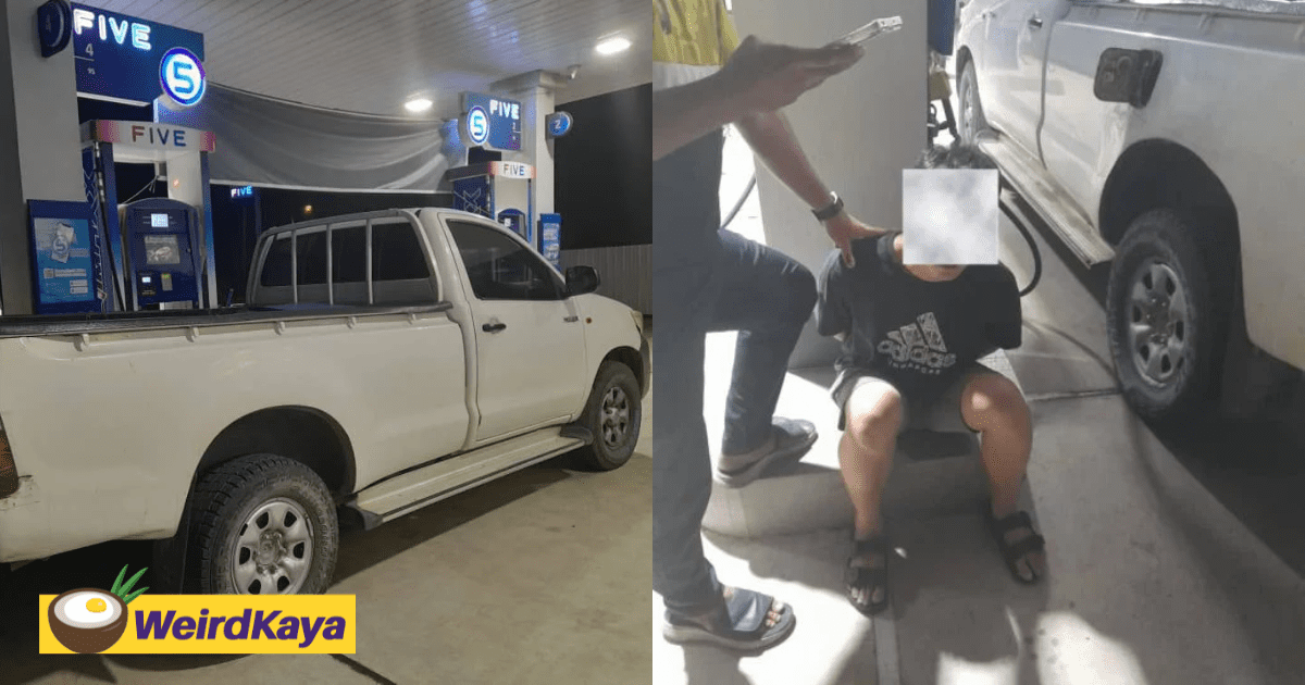 M'sian Arrested For Filling Up RM1570 Worth of RON95 Diesel In Pickup Truck With Extra Fuel Tank
