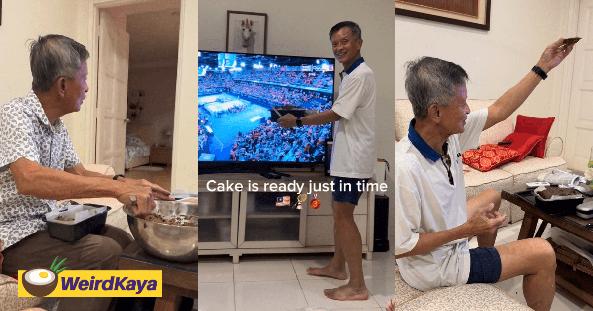 M'sian Dad Celebrates Lee Zii Jia's Olympic Win With Cake Fresh Out Of The Oven